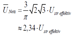 UNetz = 3/pi
