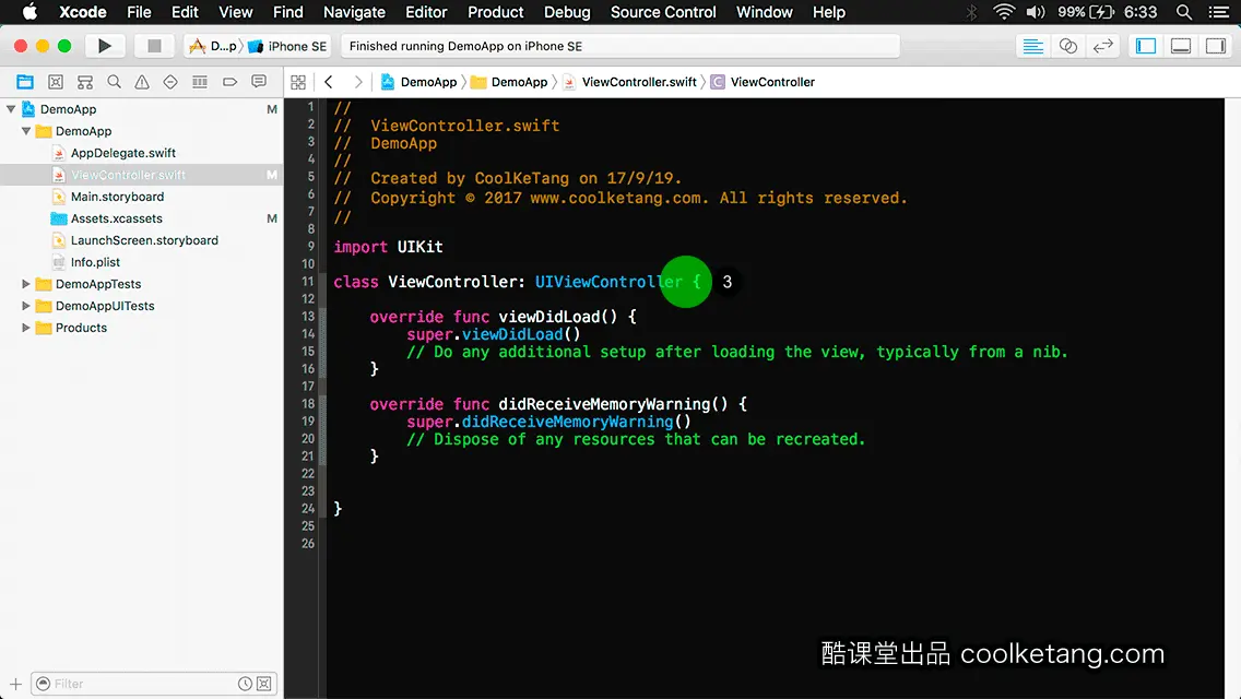互动教程 for Xcode9 & Swift4-酷课堂