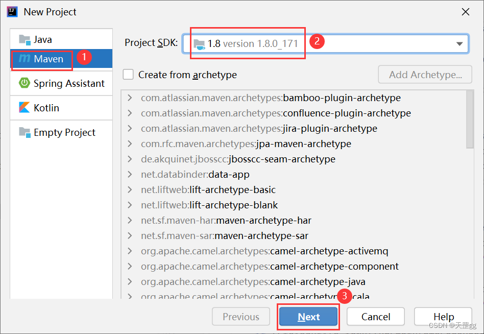 IDEA- New Project Maven
