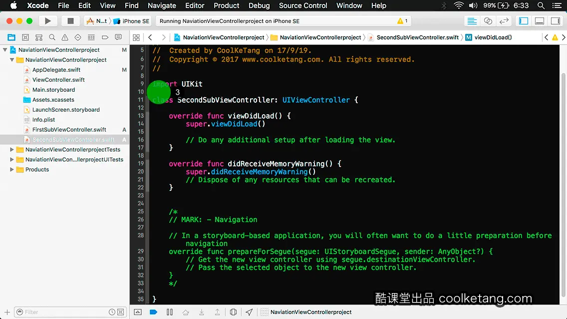 互动教程 for Xcode9 & Swift4-酷课堂