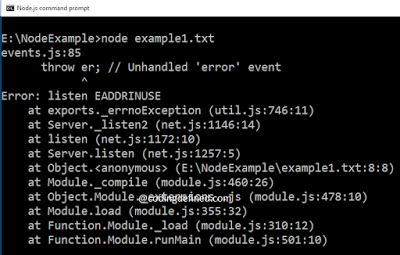 Node.js listen EADDRINUSE 错误解决 How to solve nodejs Error: listen EADDRINUSE