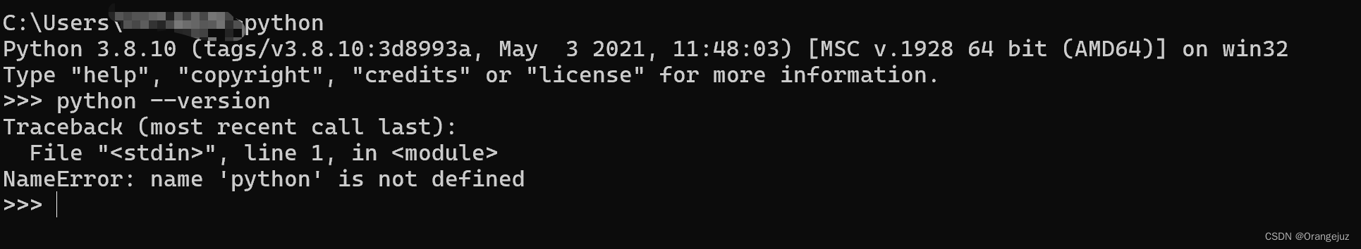 win 11环境配置 之 python（cmd 输入 python --version 输出为空）_python --version没输出 ...
