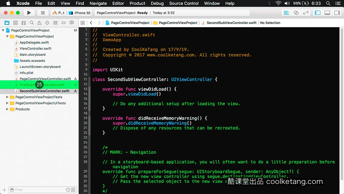 互动教程 for Xcode9 & Swift4-酷课堂