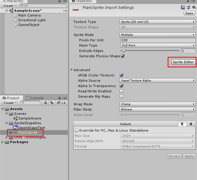 Unity 使用SpriteShape制作2D游戏任意形状地形-CSDN博客