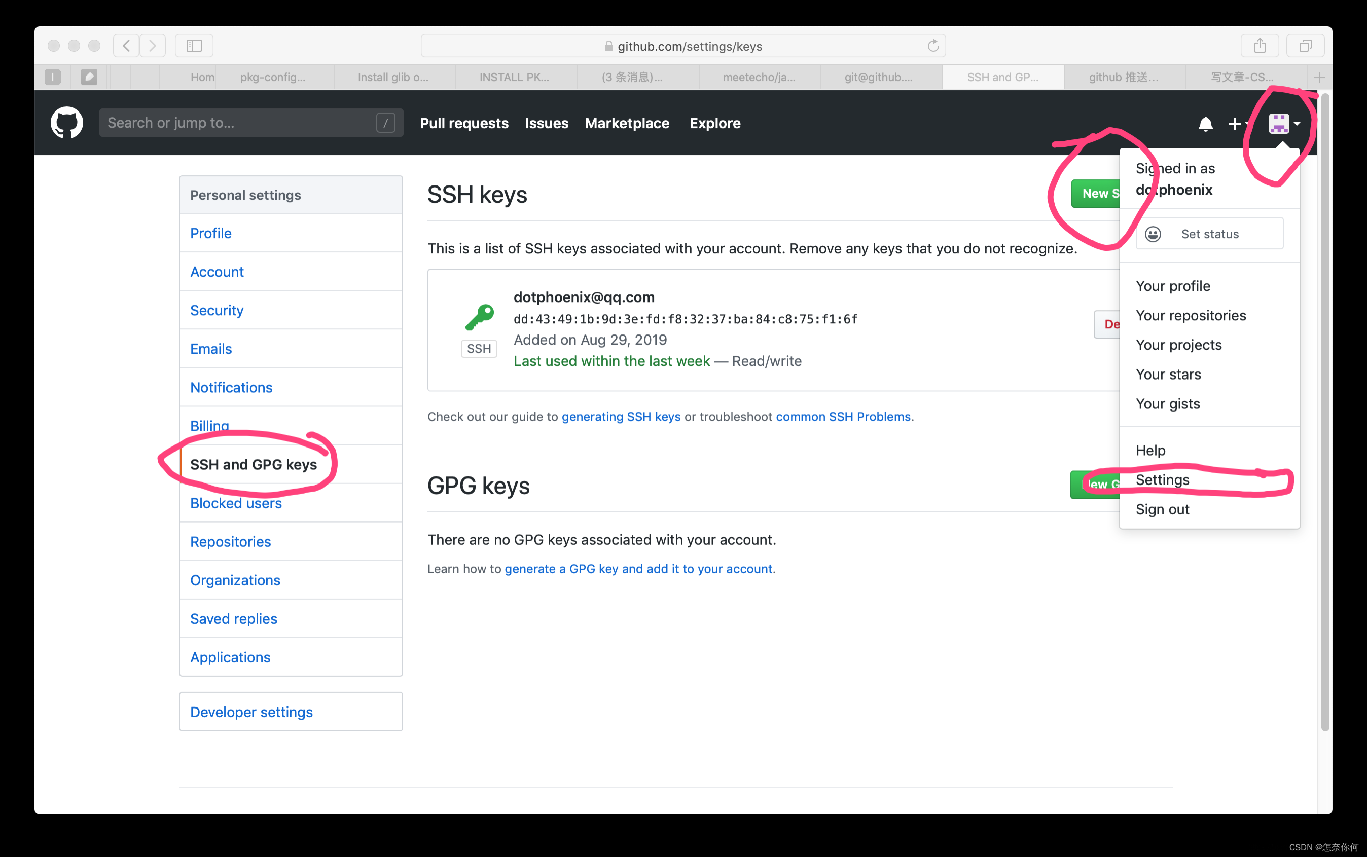 git@github.com: Permission denied (publickey). fatal: Could not read ...