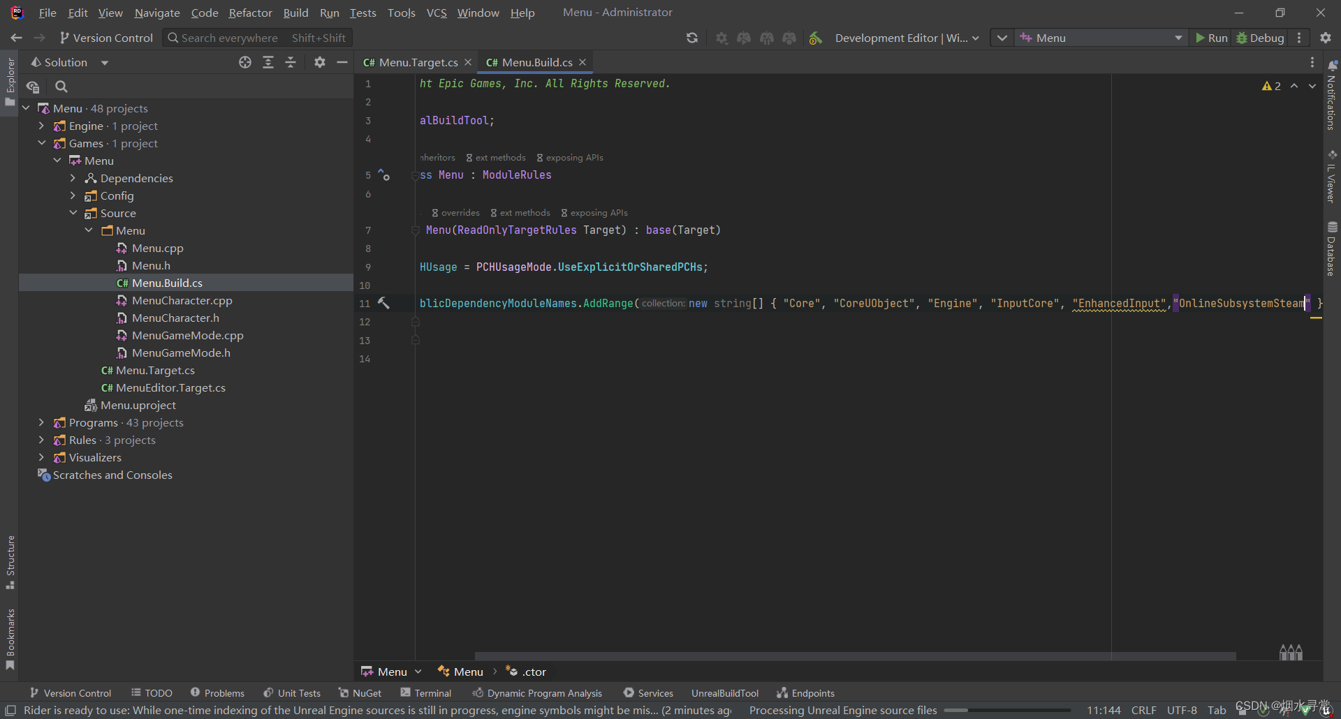 UE5 C++ TPS开发 学习记录(二)_ue engine online sub=xx-CSDN博客