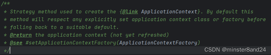 createApplicationContext方法注释