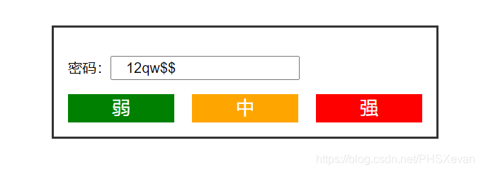 为了方便观看，密码框的type属性设置为了text