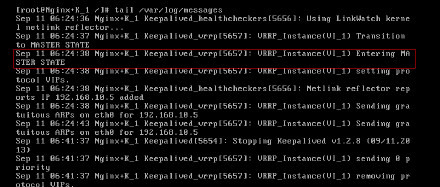 nginx+keepalived主备切换（不考虑主nginx停掉现象）