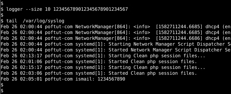 Set or Limit Log Size