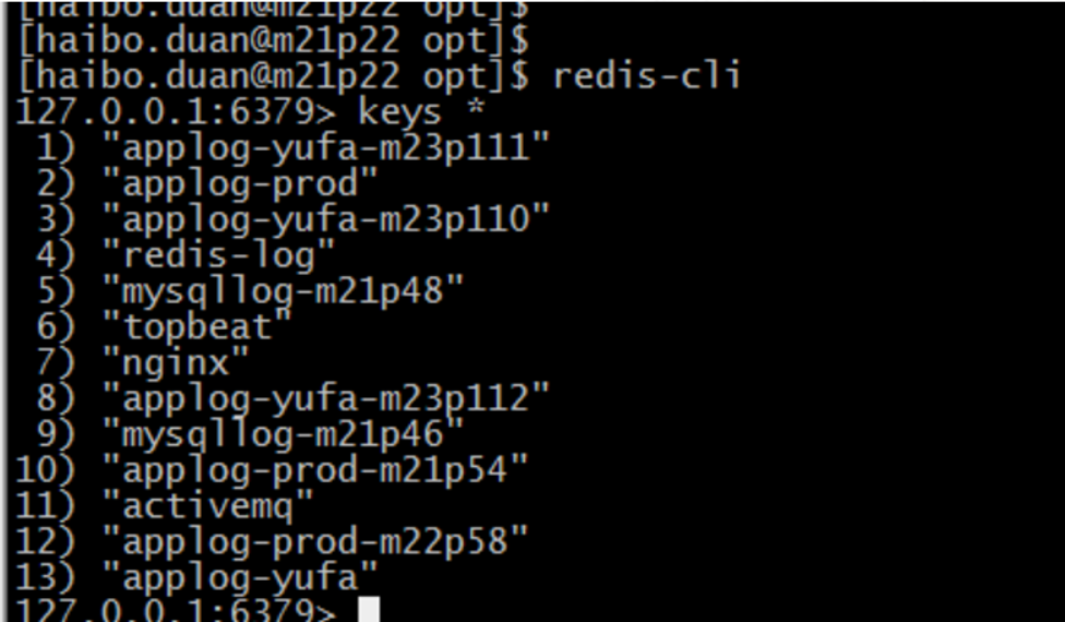 redis keys