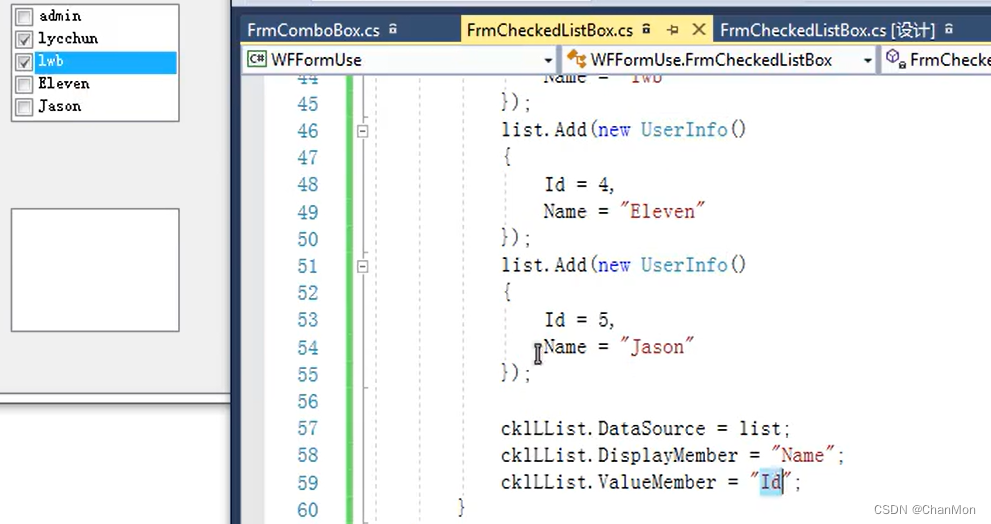 C# WinForm —— 14 CheckedListBox 复选列表框介绍_winform checkedlistbox-CSDN博客