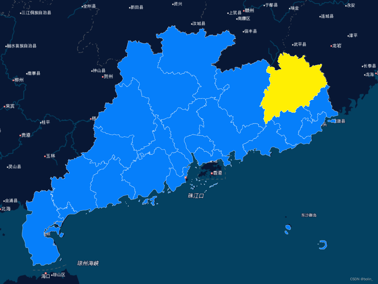echarts地图叠加百度地图
