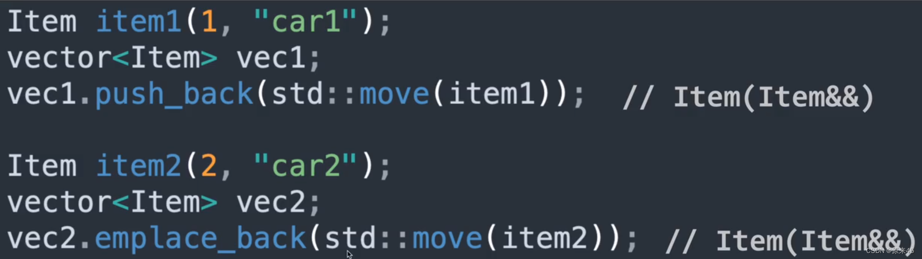 CPP emplace_bake 和 push_back 的相同和区别-CSDN博客