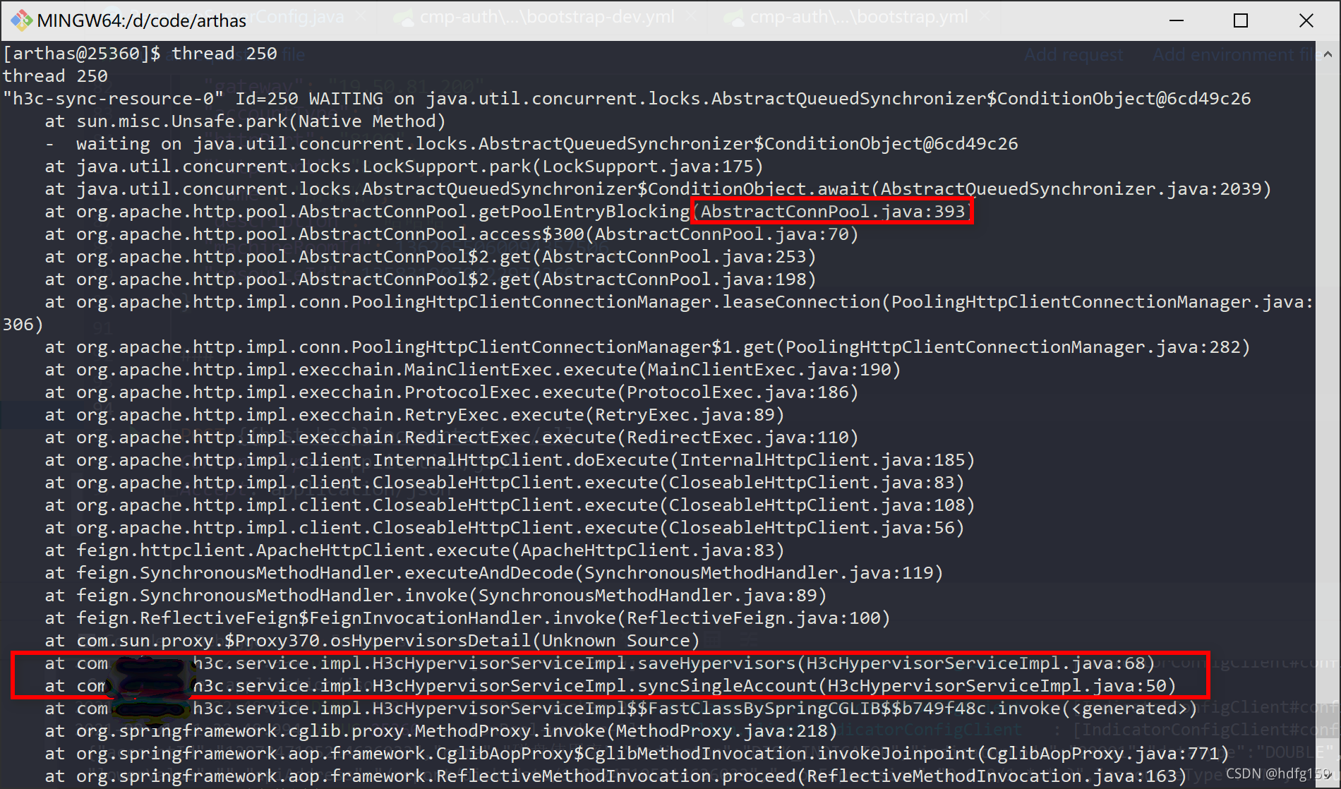 arthas查看线程信息