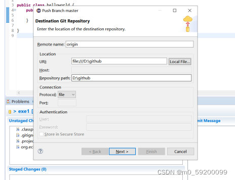 编写第一个java程序【Eclipse+github+“hello world”】_eclipse github 新建java-CSDN博客