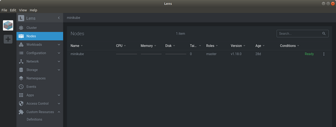 镜头节点菜单 Lens Nodes menu