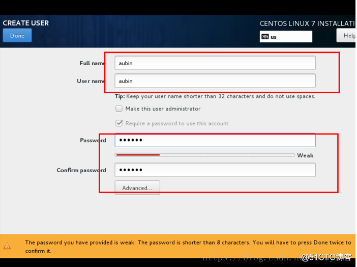 VMware安装Centos7