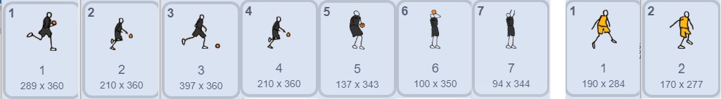 投篮手和防守者造型