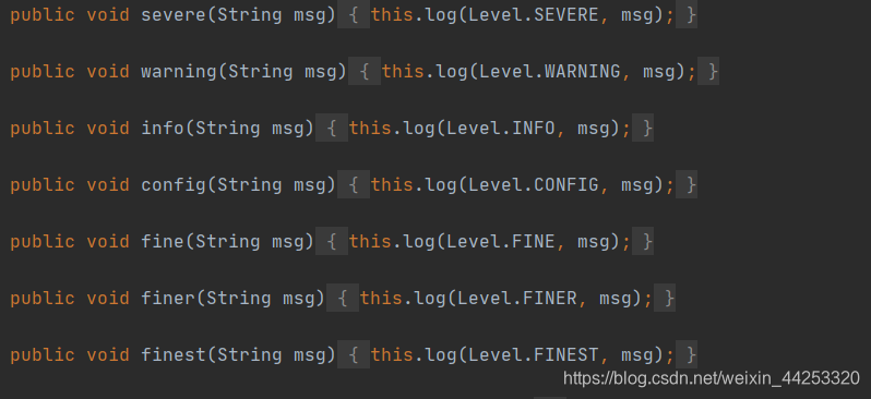 输出日志的方法