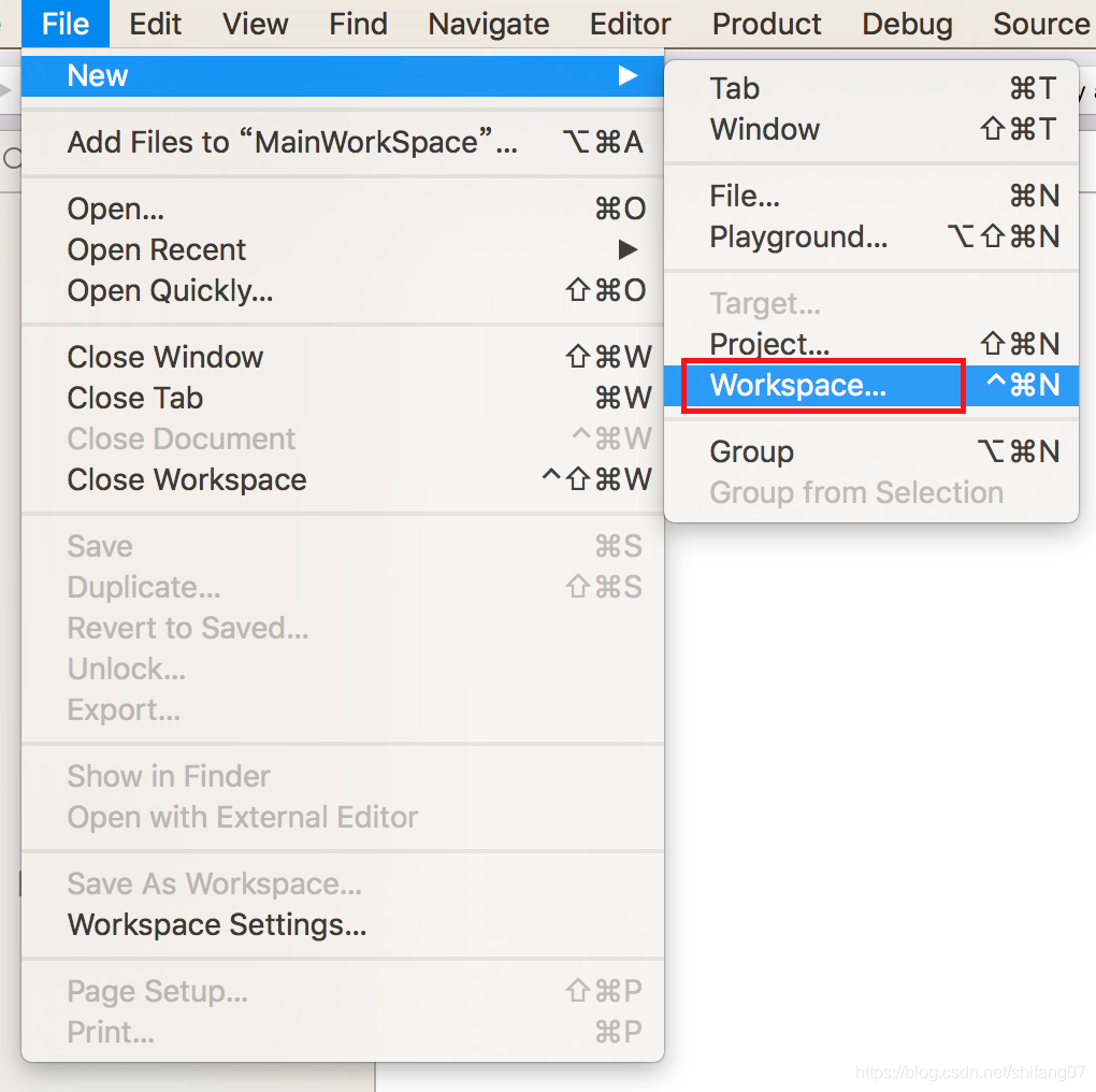 Xcode Workspace iOS架构-Xcode创建Workspace管理多个子工程(23)_xcode在cocoapods workspace项目中引入另一个 ...