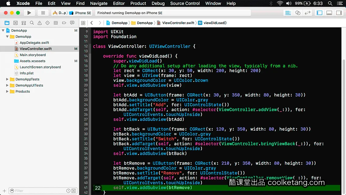 互动教程 for Xcode9 & Swift4-酷课堂