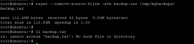 Rsync And Remove Files Locally