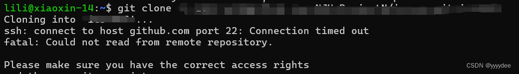 【解决】fatal: Could not read from remote repository.-CSDN博客