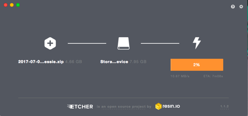 Mac上用Ethcer安装树莓派系统