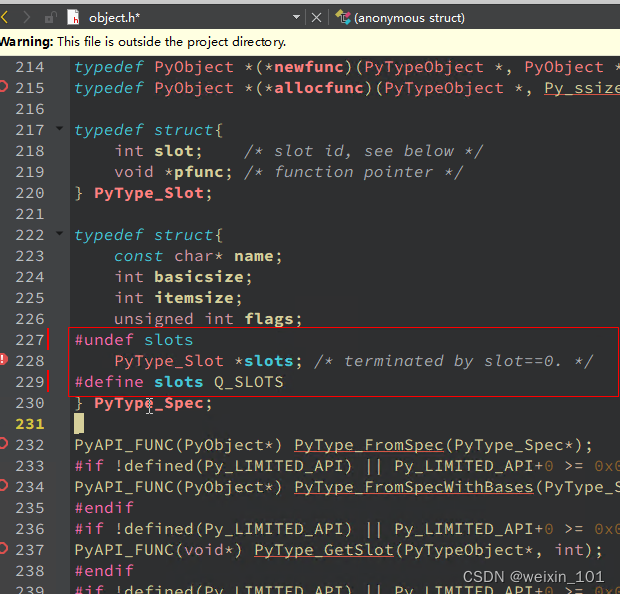 C++在Qt中使用Python报错_expected member name or ';' after declaration spec-CSDN博客