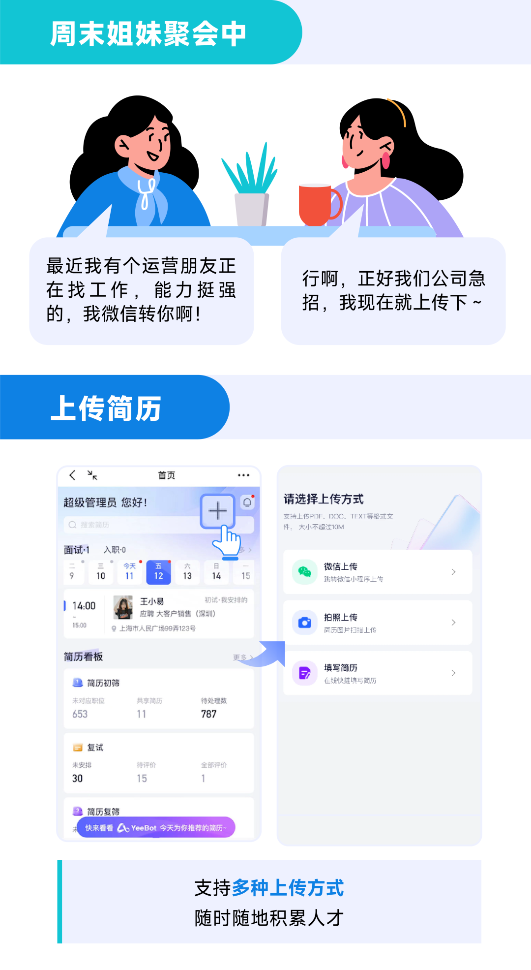 把招聘系统装进口袋——用友大易移动端焕新上线!-用友大易智能招聘系统
