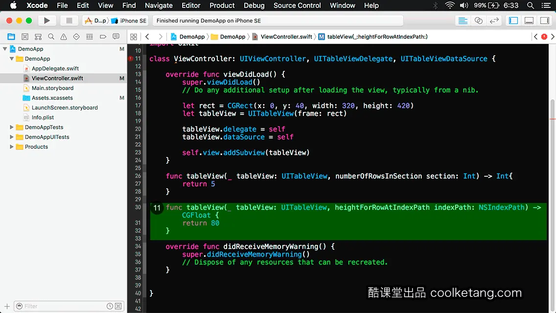 互动教程 for Xcode9 & Swift4-酷课堂