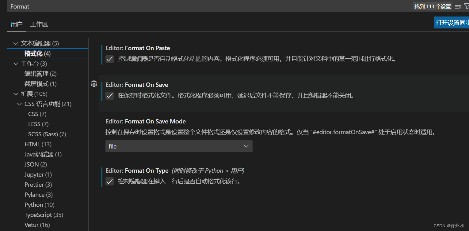 Vscode vscode Format On Save CSDN 