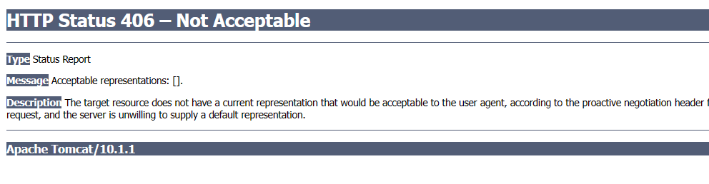 HTTP Status 406 – Not Acceptable_mac电脑请求url报406-CSDN博客