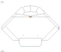 Plan view of room