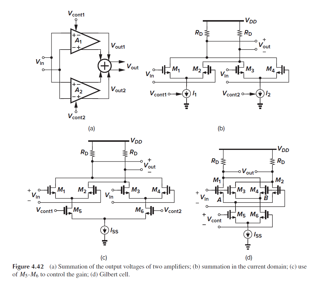 Gilbert Cell Razavi Chapter 4 Differential Amplifiers_gilbert cell-CSDN博客