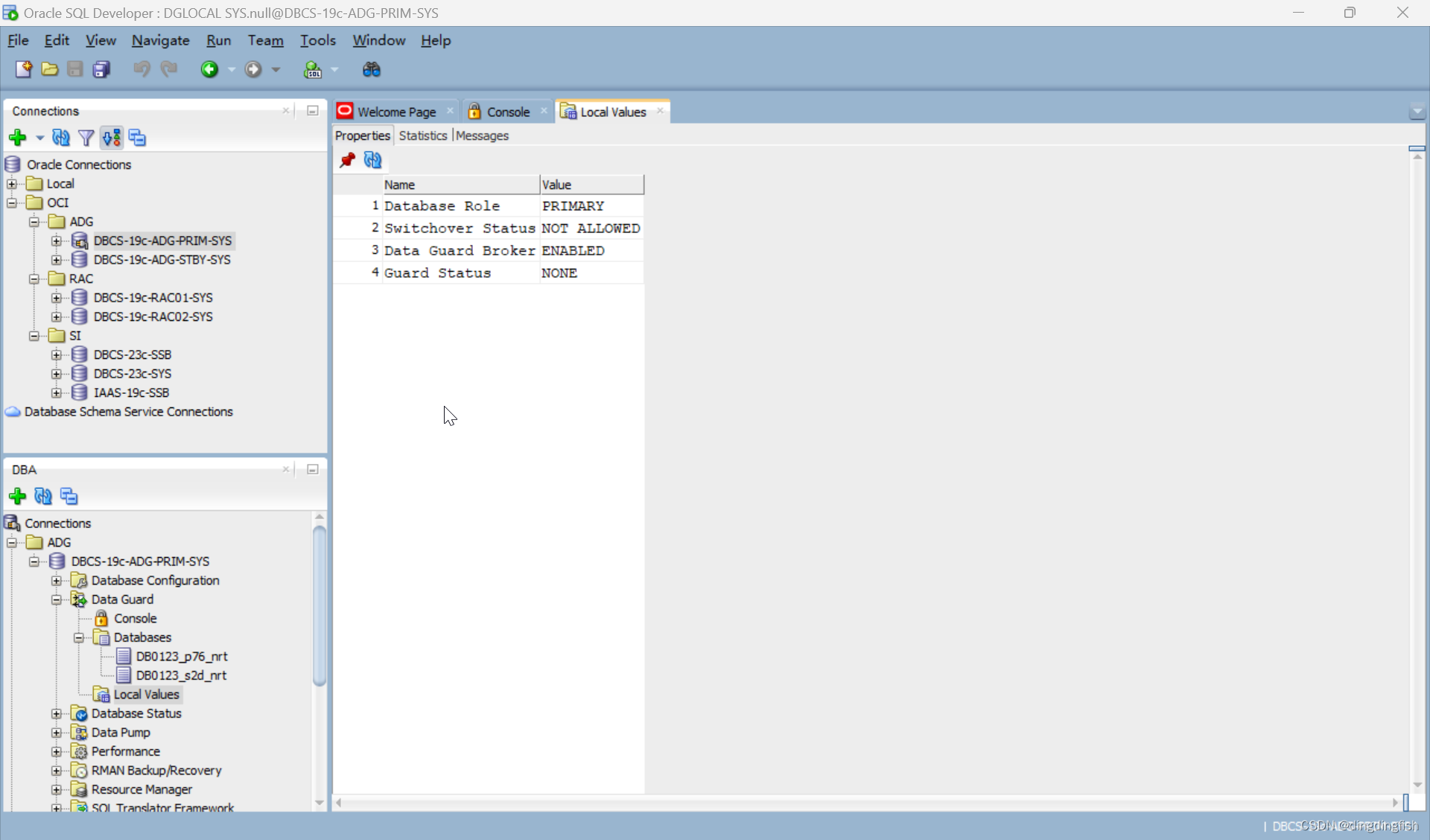 SQL Developer 小贴士：显示ADG配置_adg参数查询sql-CSDN博客