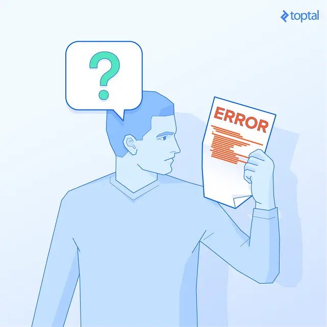 Person confused about a cryptic and long error message