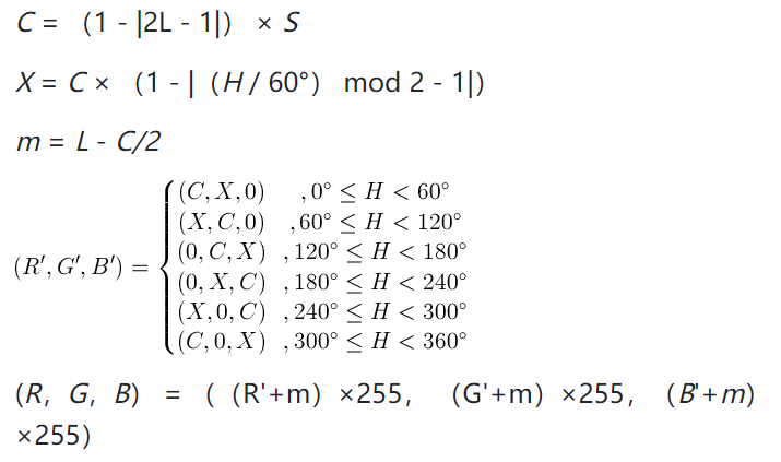 【ISP】HSL和RGB之间的互转_hsl转rgb-CSDN博客