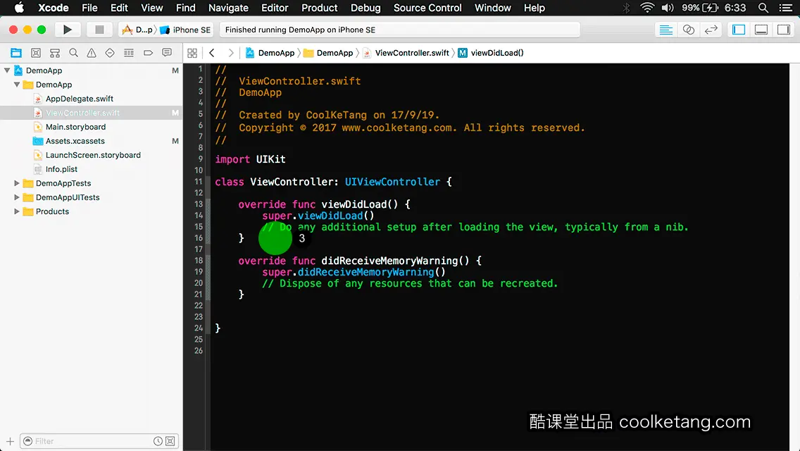互动教程 for Xcode9 & Swift4-酷课堂