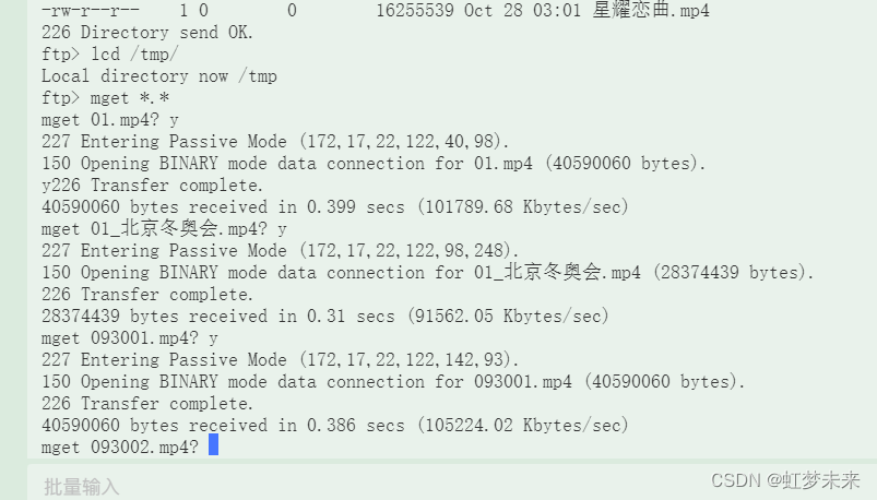 【运维心得】ftp命令行使用_ftp rename-CSDN博客