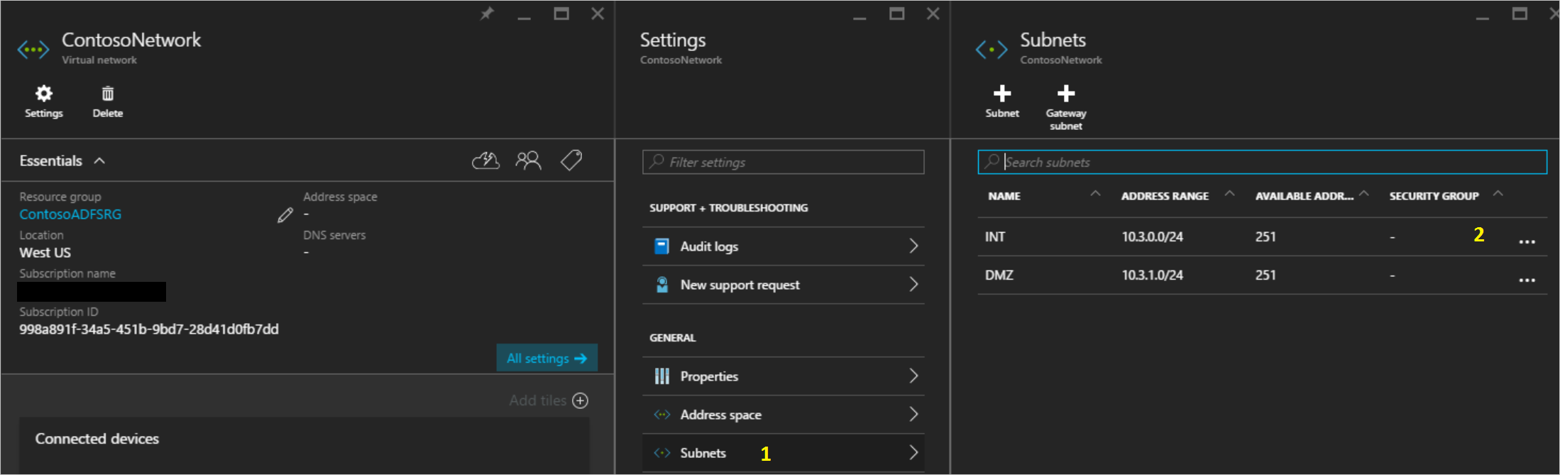 NSG configure