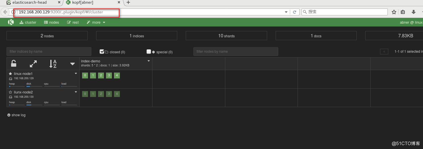 Logstash+Kibana+多ElasticSearch集群部署