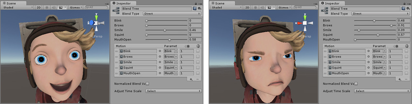 AnimatorDirectBlendTreeFacialExpressions
