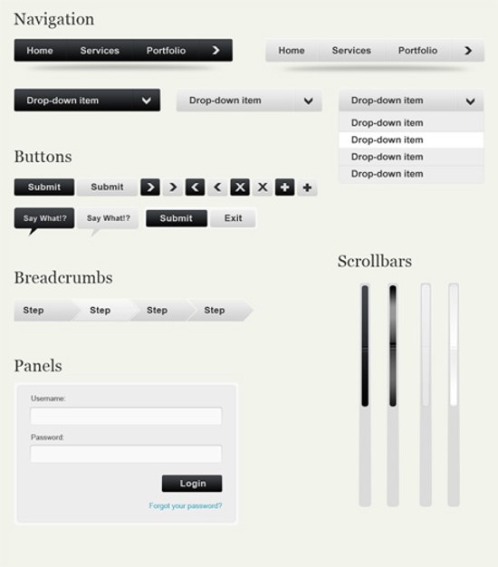 great collection of free web elements