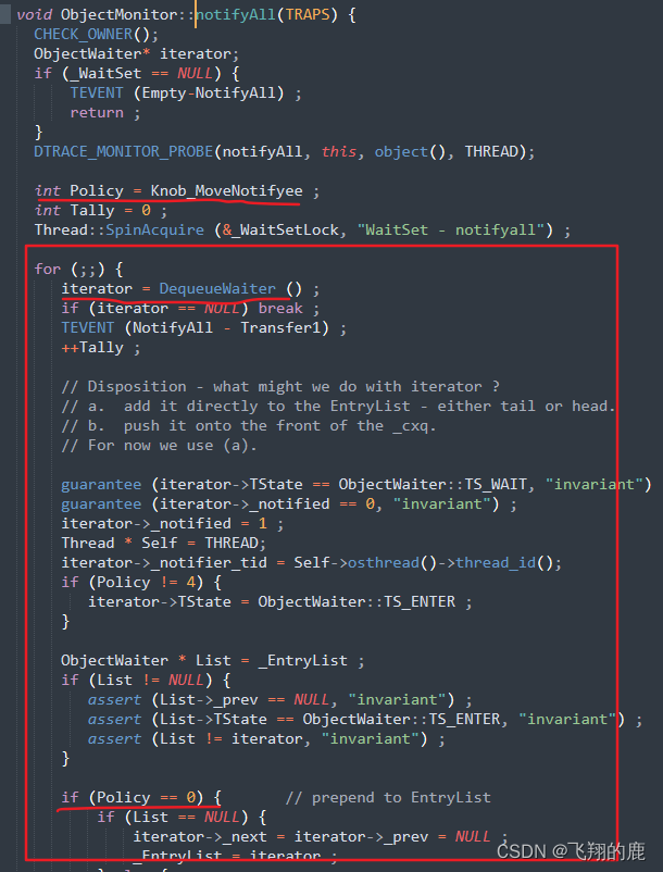 线程方法notify/notifyAll源码分析_java 查看notify方法源码-CSDN博客