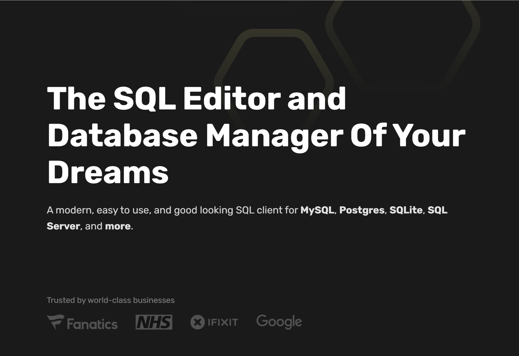 开源跨平台SQL编辑器:Beekeeper Studio_SQL