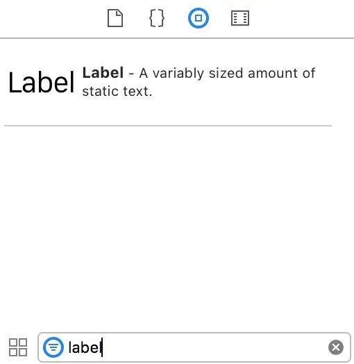搜索label
