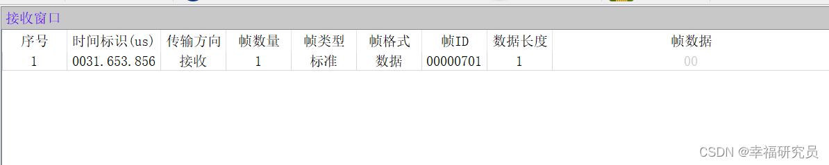 节点上线报文