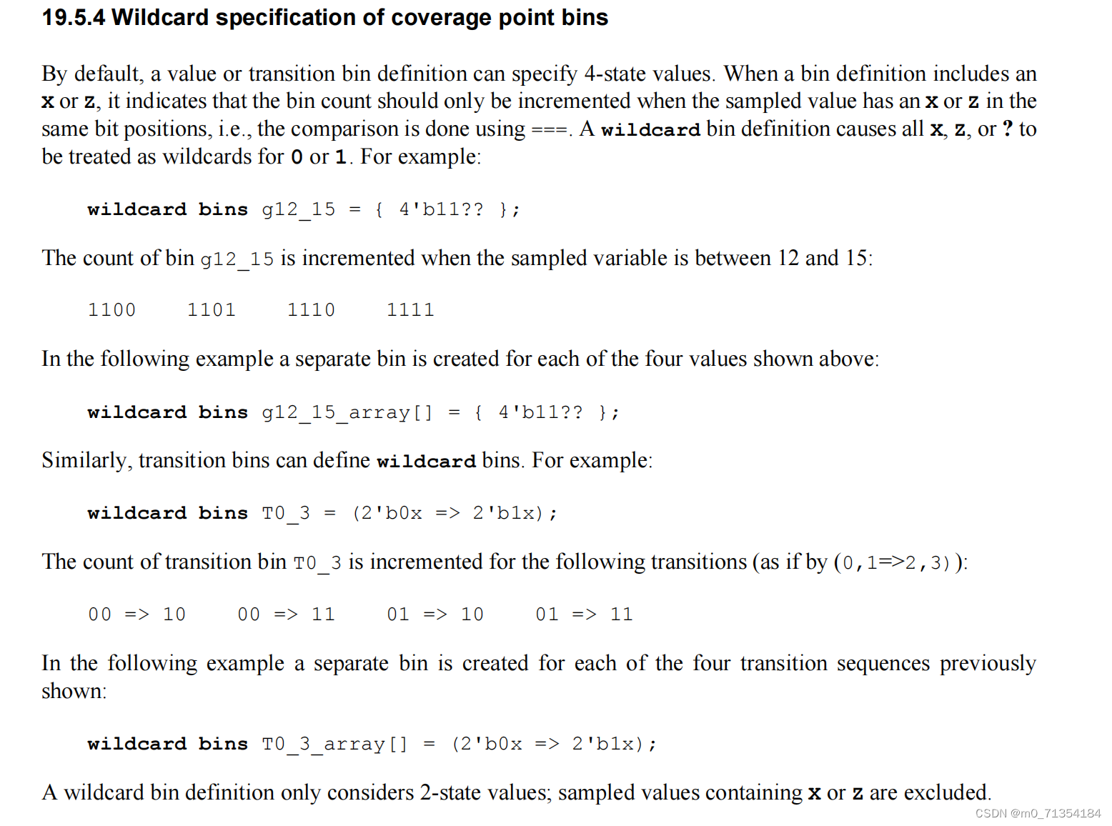 覆盖率收集时，systemverilog的wildcard应用_systemverilog wildcard-CSDN博客